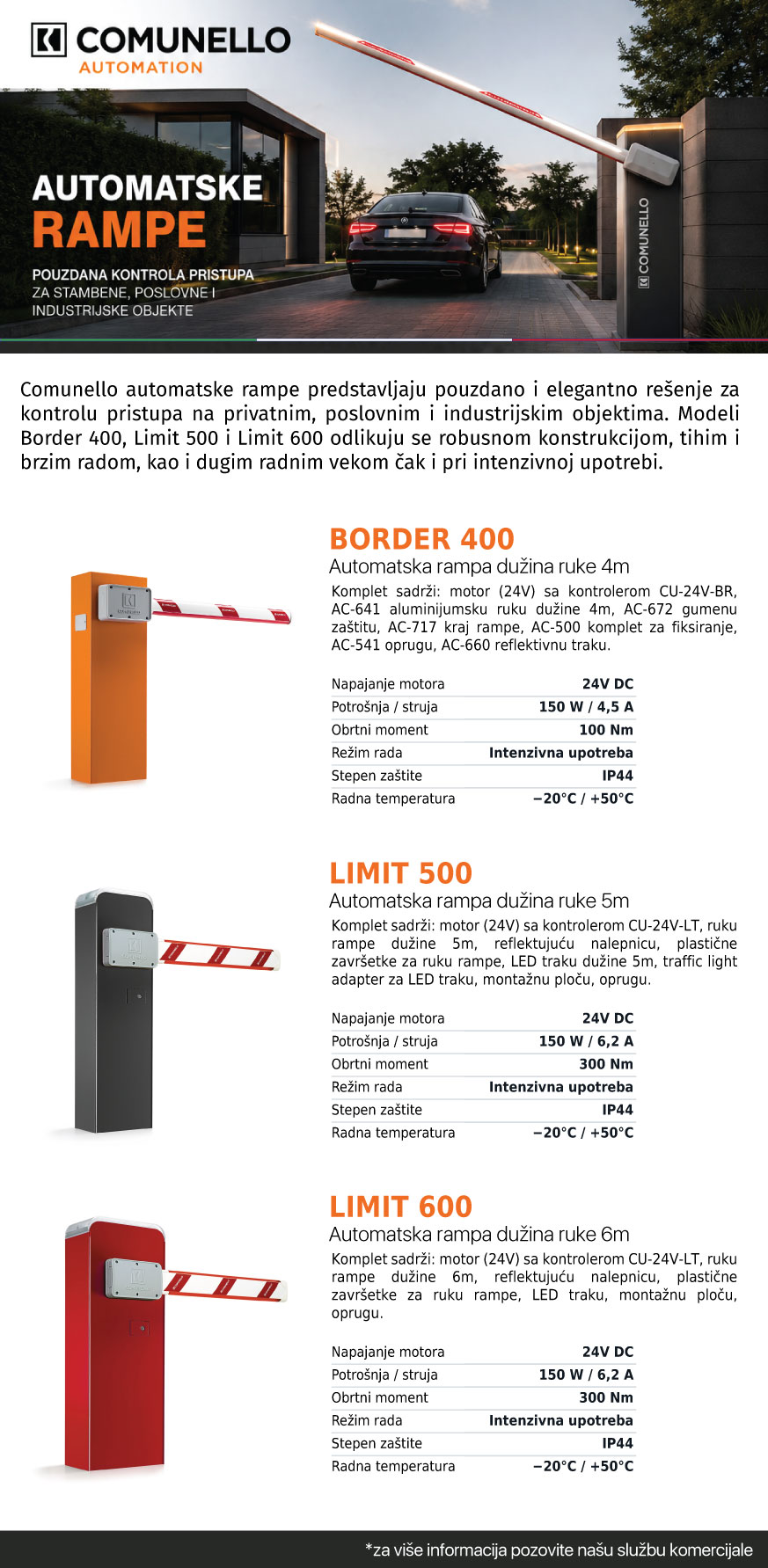 Comunello automatske rampe
