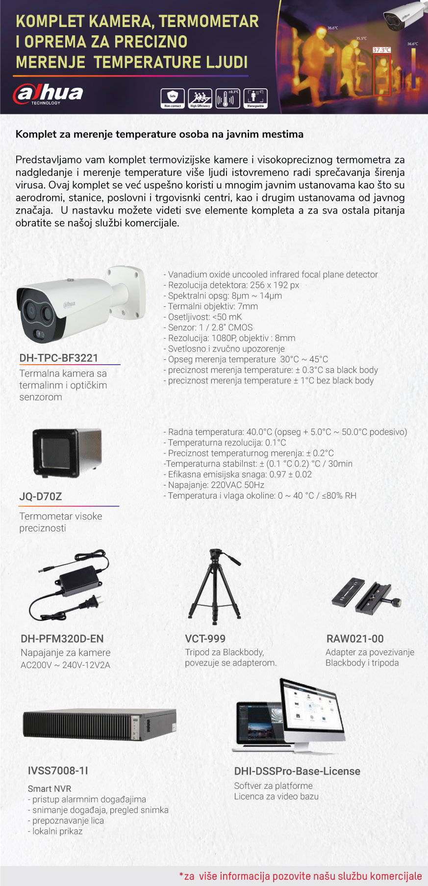 Dahua komplet za merenje temperature