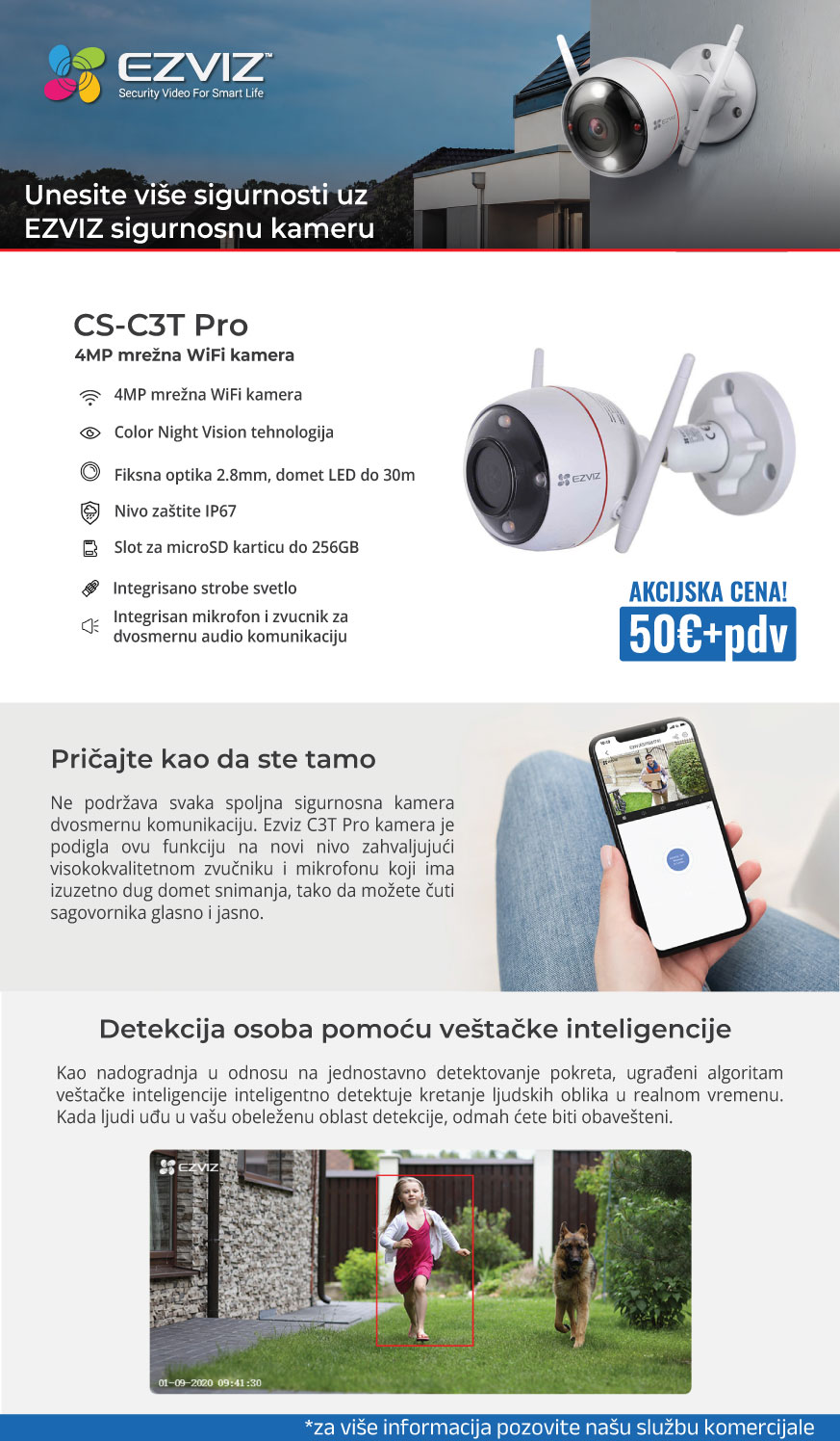 Ezviz sigurnosna kamera na specijalnom popustu