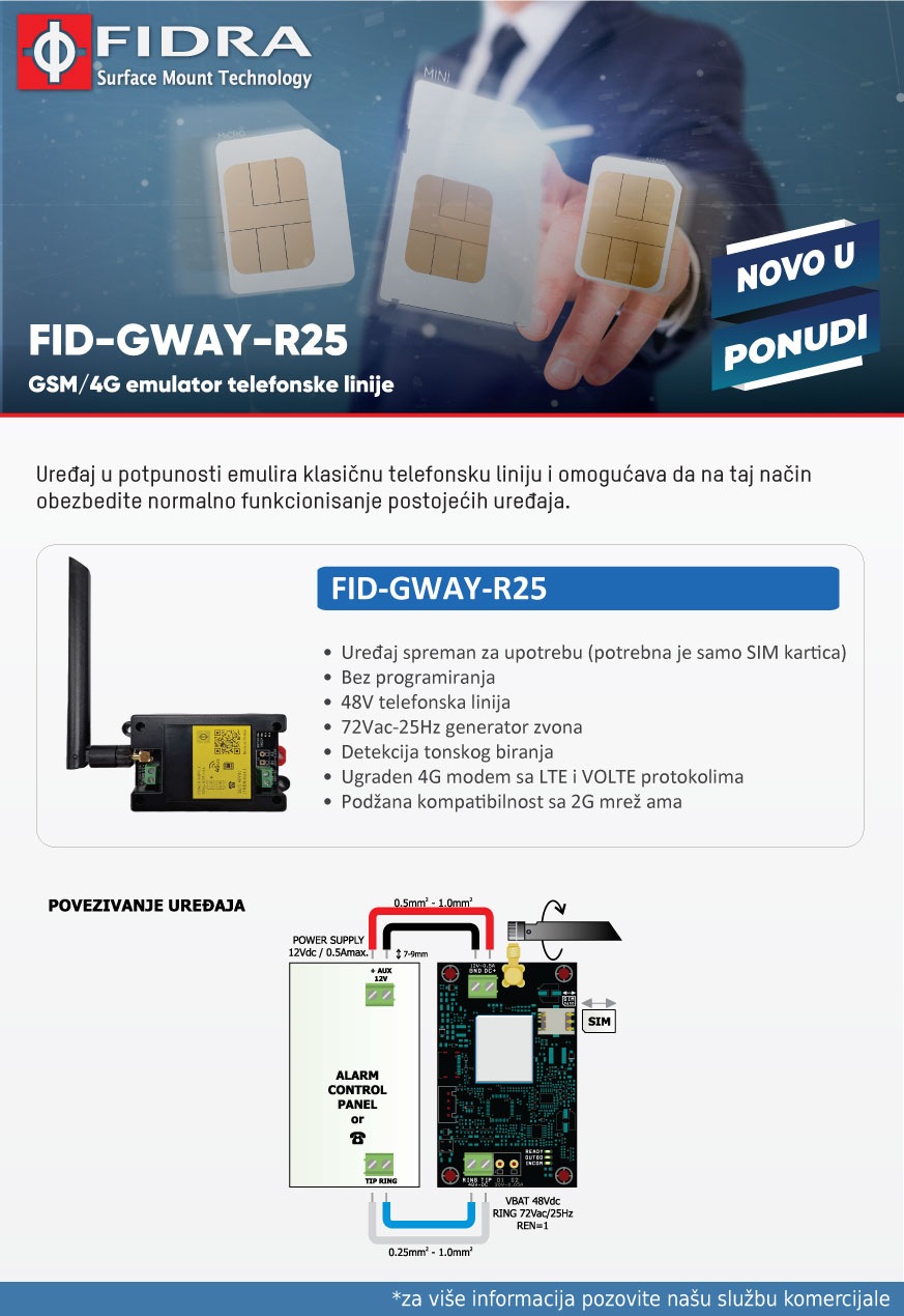 Novo u ponudi - GSM/4G emulator telefonske linije