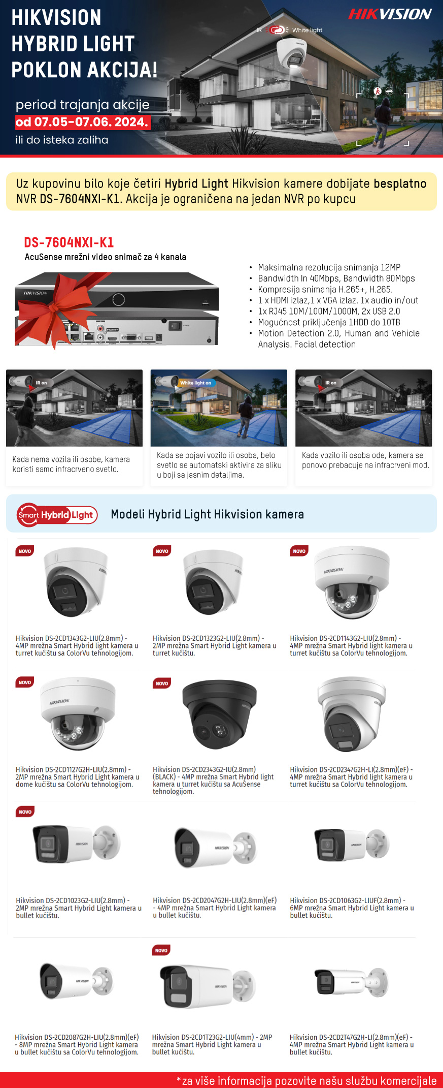 Hikvision Hybrid light poklon akcija!