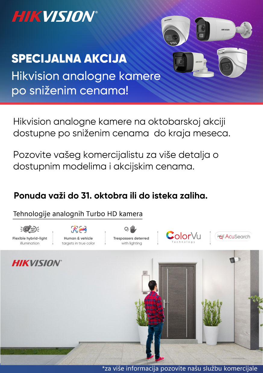 Hikvision analogne kamere po sniženim cenama!