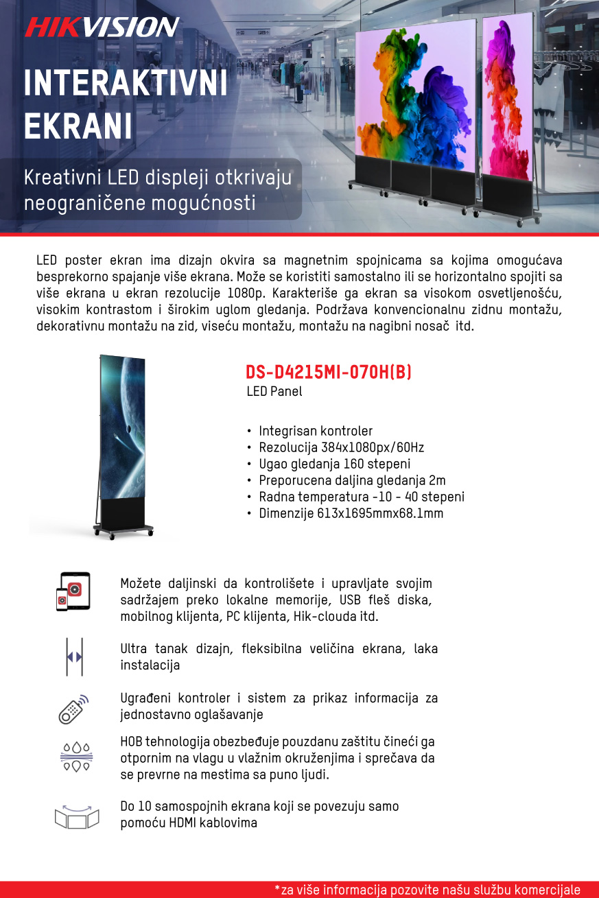 Hikvision LED poster ekran