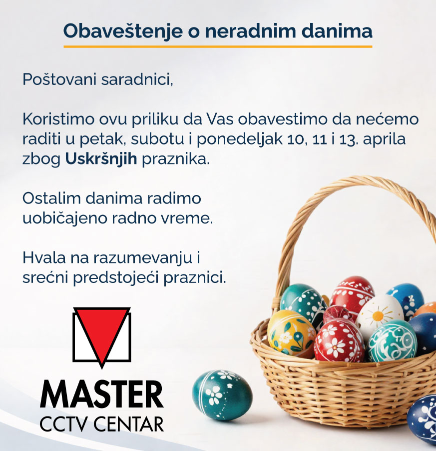 Obaveštenje o neradnim danima za vreme praznika